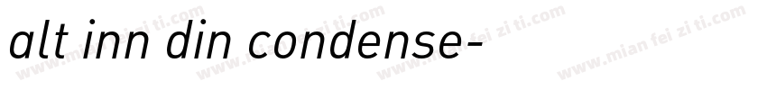 alt inn din condense字体转换